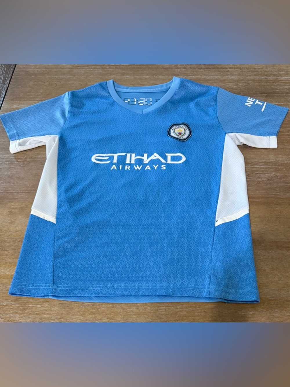 Manchester City Kevin De Bruyne Soccer Jersey Youth Large 93:20 Blue